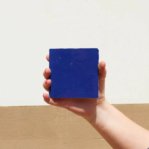 Handcrafted Moroccan Ceramic Tiles – Square 4x4 – MOROCCAN BLUE