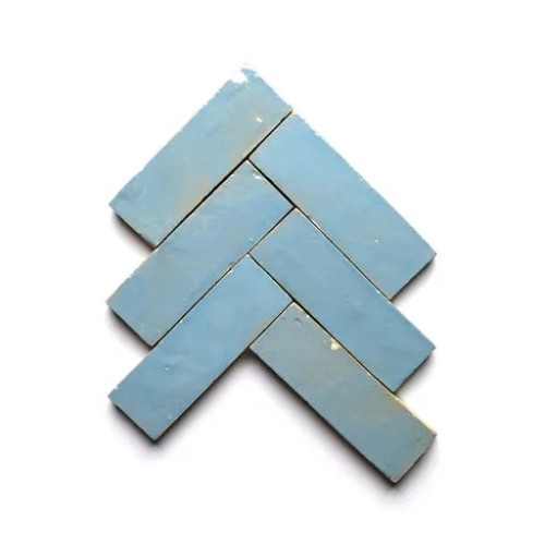 Handcrafted Moroccan Ceramic Tiles – Bejmat 2X6 – SUPERIOR BLUE