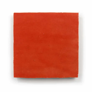 1 Cayenne handmade Moroccan zellige tile – 4x4 square