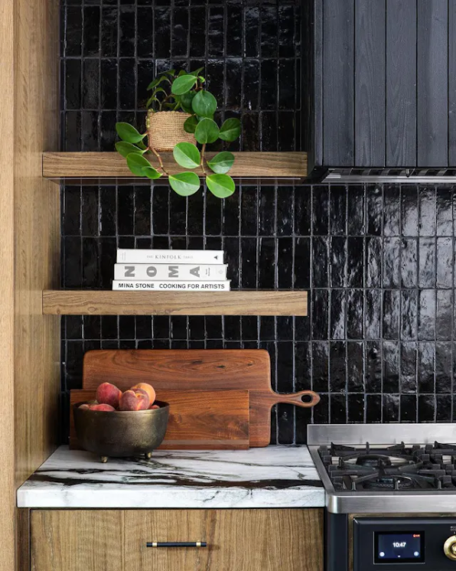 Handcrafted Moroccan Ceramic Tiles – Bejmat 2X6 – CARBON BLACK