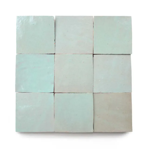 Handcrafted Moroccan Ceramic Tiles – Square 4x4 – ABSINTHE