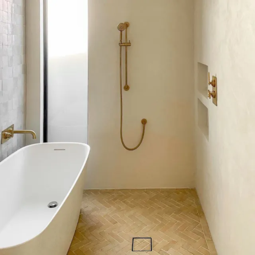 Handcrafted Moroccan Ceramic Tiles – Bejmat 2X6 – UNGLAZED NATURAL