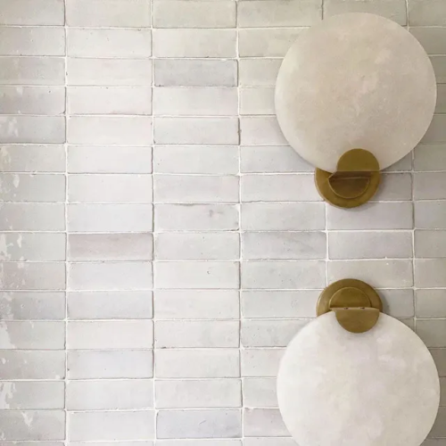 Handcrafted Moroccan Ceramic Tiles – Bejmat 2X6 – PURE WHITE