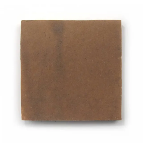 Handcrafted Moroccan Ceramic Tiles – Square 4x4 – BROWNSTONE