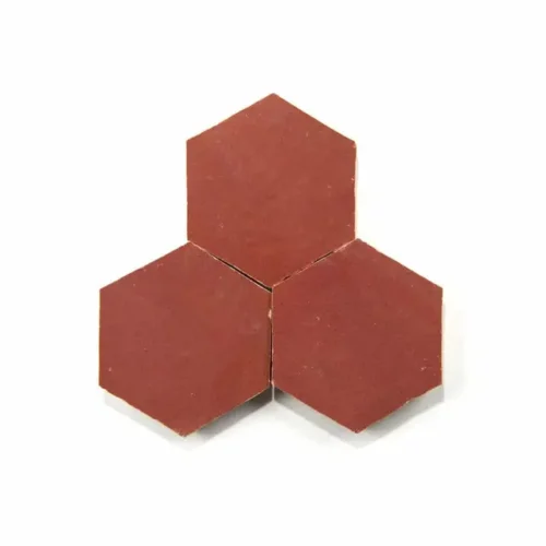 Handcrafted Moroccan Ceramic Tiles – 3.5 Inch Hex – NANA'S LIPSTICK