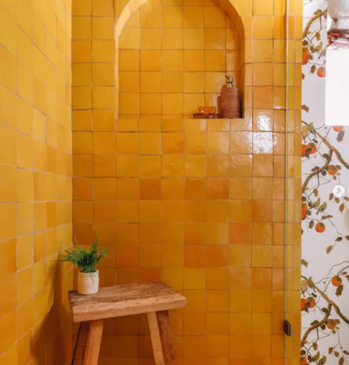 Handcrafted Moroccan Ceramic Tiles – Square 4x4 – CADMIUM