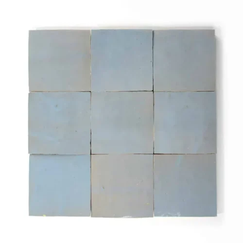 Handcrafted Moroccan Ceramic Tiles – Square 4x4 – SKYLIGHT