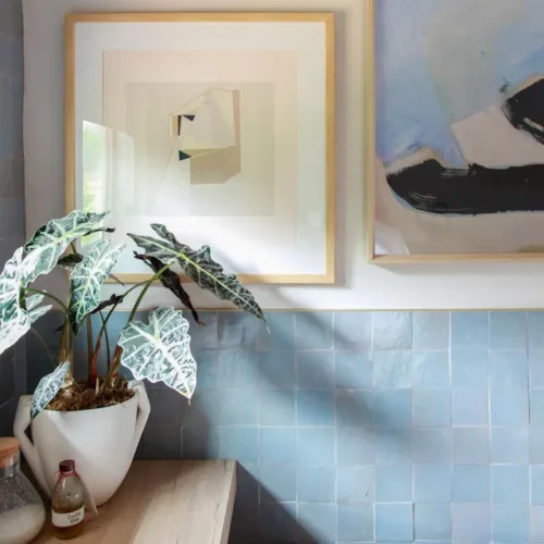 Handcrafted Moroccan Ceramic Tiles – Square 4x4 – SKYLIGHT