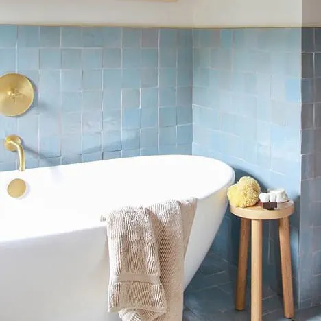 Handcrafted Moroccan Ceramic Tiles – Square 4x4 – SKYLIGHT