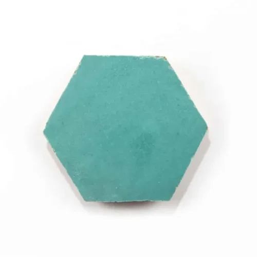 Handcrafted Moroccan Ceramic Tiles – 3.5 Inch Hex – TULUM HEX