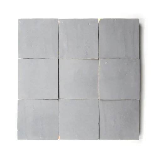 Handcrafted Moroccan Ceramic Tiles – Square 4x4 - ZINC