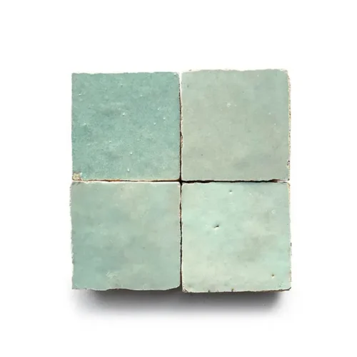 Absinthe 2x2 square zellige tile Absinthe handmade Moroccan zellige tile – 2x2 square