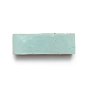 Absinthe handmade Moroccan zellige tile – 2x6 bejmat