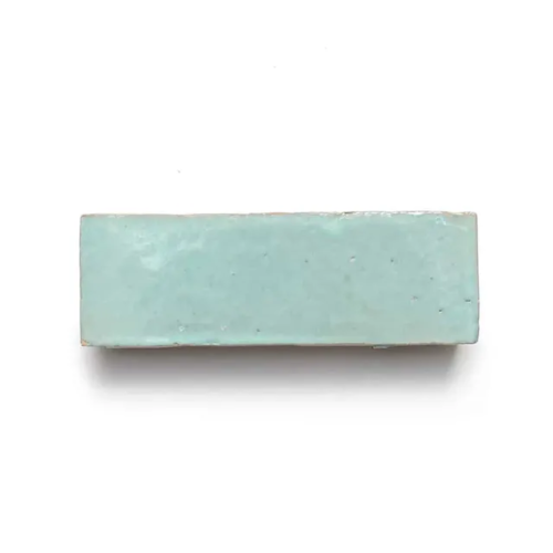 Absinthe handmade Moroccan zellige tile – 2x6 bejmat