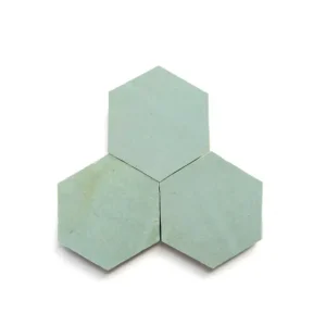 Absinthe 3.5 inch hexagon zellige tile Absinthe handmade Moroccan zellige tile – 3.5 inch hexagon