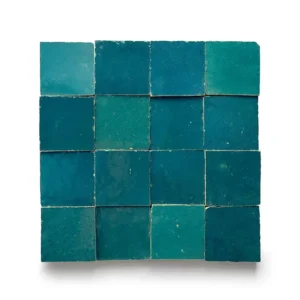 Aegean handmade Moroccan zellige tile – 2x2 square