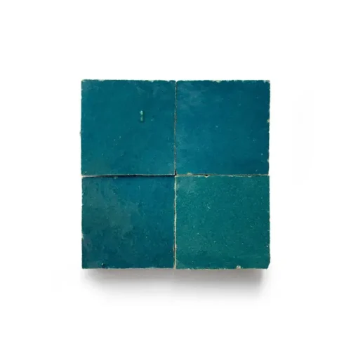Aegean handmade Moroccan zellige tile – 2x2 square
