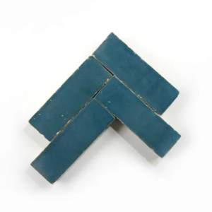 Aegean handmade Moroccan zellige tile – 2x6 bejmat
