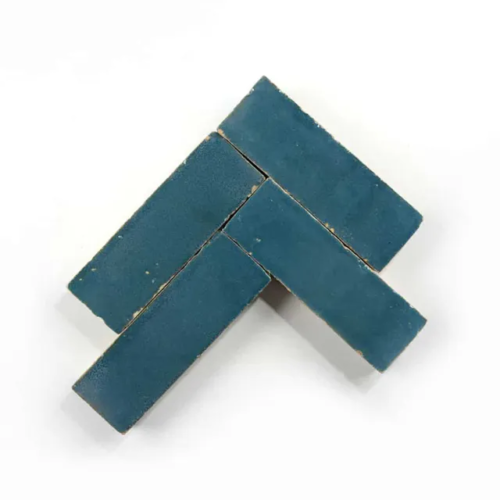 Aegean 2x6 bejmat zellige tile Aegean handmade Moroccan zellige tile – 2x6 bejmat