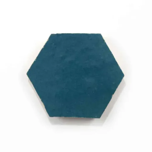 Aegean 3.5 inch hexagon zellige tile Aegean handmade Moroccan zellige tile – 3.5 inch hexagon