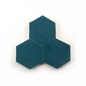 Aegean 3.5 inch hexagon zellige tile Aegean handmade Moroccan zellige tile – 3.5 inch hexagon
