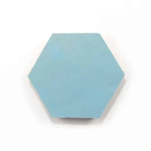 Arcadia Blue handmade Moroccan zellige tile – 3.5 inch hexagon