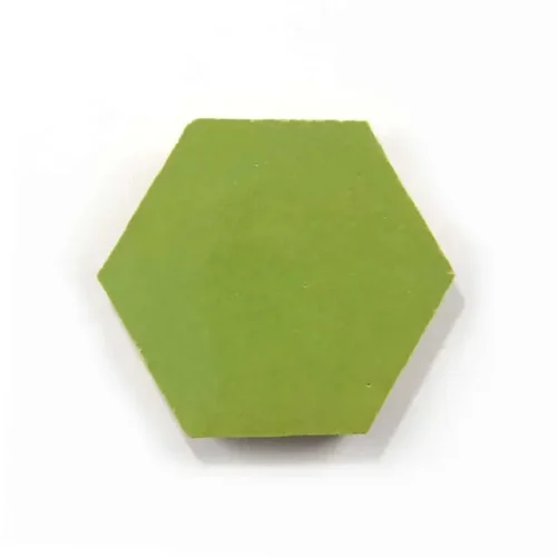 Avocado 3.5 inch hexagon zellige tile Avocado handmade Moroccan zellige tile – 3.5 inch hexagon