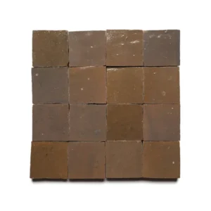 Brownstone handmade Moroccan zellige tile – 2x2 square