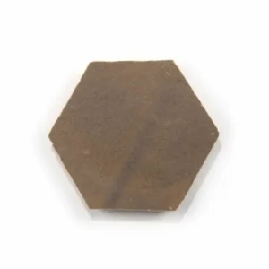 Brownstone handmade Moroccan zellige tile – 3.5 inch hexagon