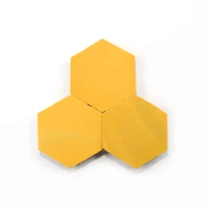 Cadmium handmade Moroccan zellige tile – 3.5 inch hexagon