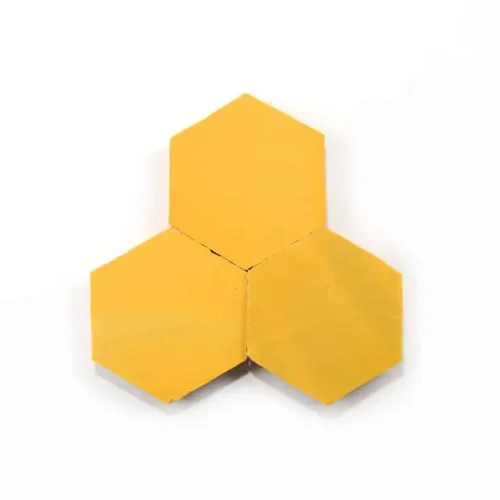Cadmium handmade Moroccan zellige tile – 3.5 inch hexagon
