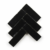 Carbon Black handmade Moroccan zellige tile – 2x6 bejmat
