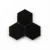 Carbon Black handmade Moroccan zellige tile – 3.5 inch hexagon