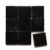 Carbon Black handmade Moroccan zellige tile – 4x4 square