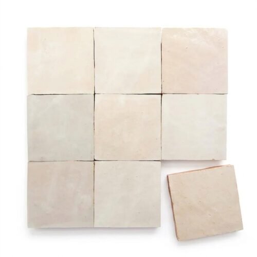 Casablanca 4x4 square zellige tile Casablanca handmade Moroccan zellige tile – 4x4 square