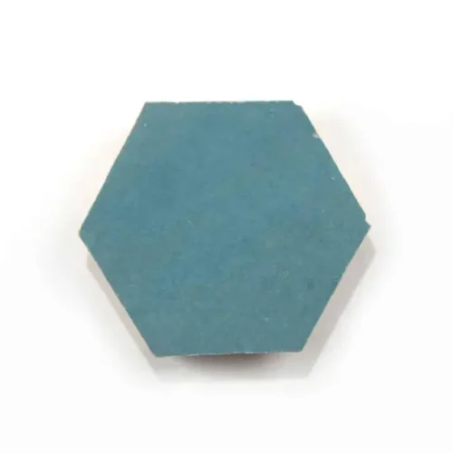 Glacier Blue 3.5 inch hexagon zellige tile Glacier Blue handmade Moroccan zellige tile – 3.5 inch hexagon