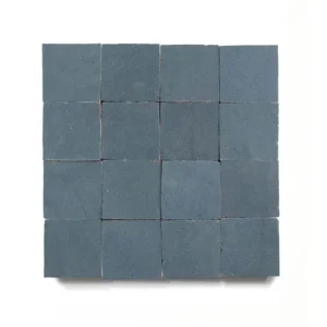 Graphite Grey 2x2 square zellige tile Graphite Grey handmade Moroccan zellige tile – 2x2 square