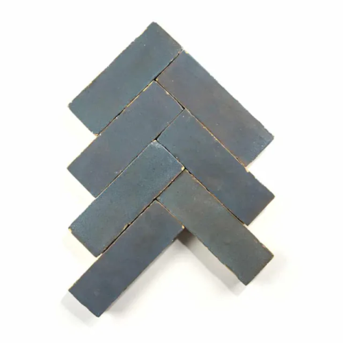 Graphite Grey 2x6 bejmat zellige tile Grapite Grey handmade Moroccan zellige tile – 2x6 bejmat