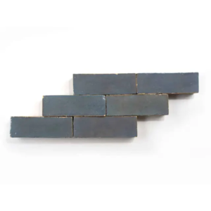 Graphite Grey 2x6 bejmat zellige tile Grapite Grey handmade Moroccan zellige tile – 2x6 bejmat