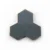 Graphite Grey handmade Moroccan zellige tile – 3.5 inch hexagon