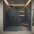Graphite Grey handmade Moroccan zellige tile – 4x4 square