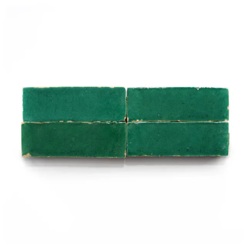 Jade 2x6 bejmat zellige tile Jade handmade Moroccan zellige tile – 2x6 bejmat