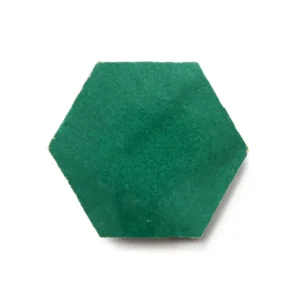 Jade handmade Moroccan zellige tile – 3.5 inch hexagon