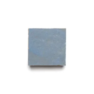 Maya Blue handmade Moroccan zellige tile – 2x2 square