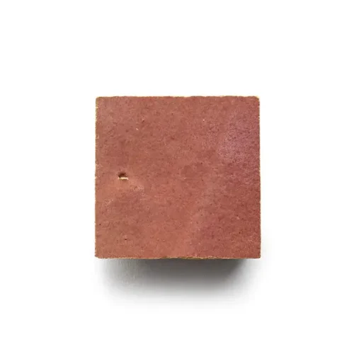 Nana's Lipstick 2x2 square zellige tile Nana's Lipstick handmade Moroccan zellige tile – 2x2 square