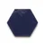 Night Blue handmade Moroccan zellige tile – 3.5 inch hexagon