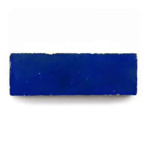 Oroccan Blue handmade Moroccan zellige tile – 2x6 bejmat