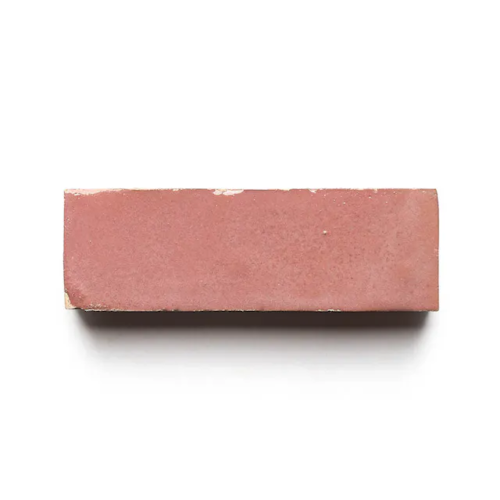 Pietro Pink 2x6 bejmat zellige tile Pietro Pink handmade Moroccan zellige tile – 2x6 bejmat
