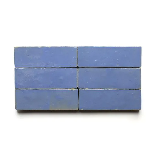 Portuguese Blue 2x6 bejmat zellige tile Portuguese Blue handmade Moroccan zellige tile – 2x6 bejmat