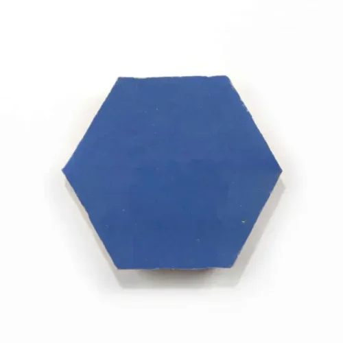 Portuguese Blue 3.5 inch hexagon zellige tile Portuguese Blue handmade Moroccan zellige tile – 3.5 inch hexagon